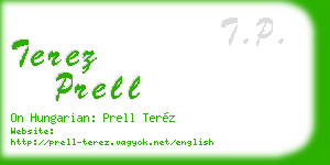 terez prell business card
